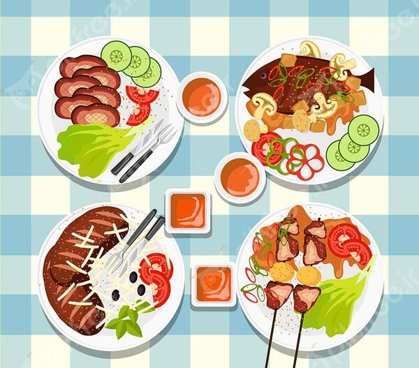 عکس غذای کارتونی