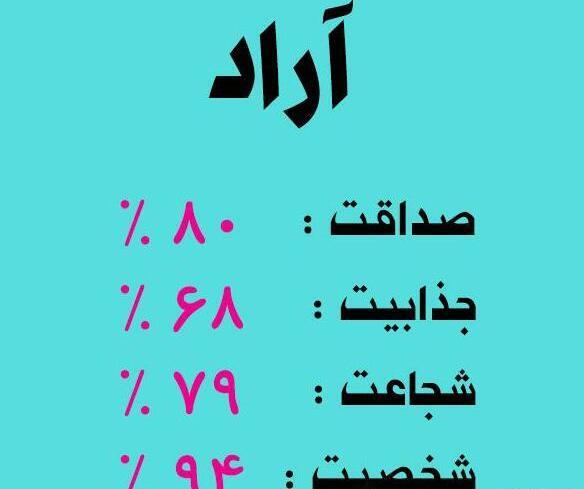 عکس نوشته آراد و محمد