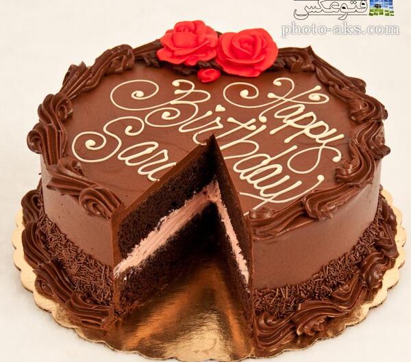 عکس کیک شکلاتی تولد