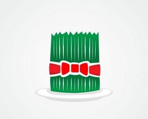 عکس سبزه عید کودکانه