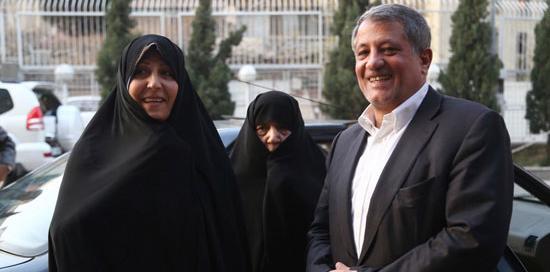 عکس محسن هاشمی و همسرش