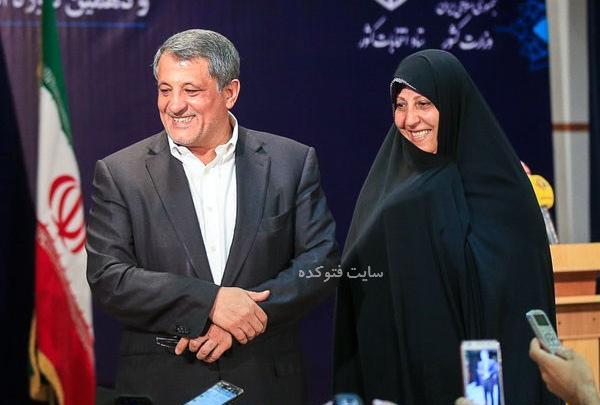 عکس محسن هاشمی و همسرش