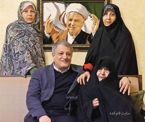 عکس محسن هاشمی و همسرش