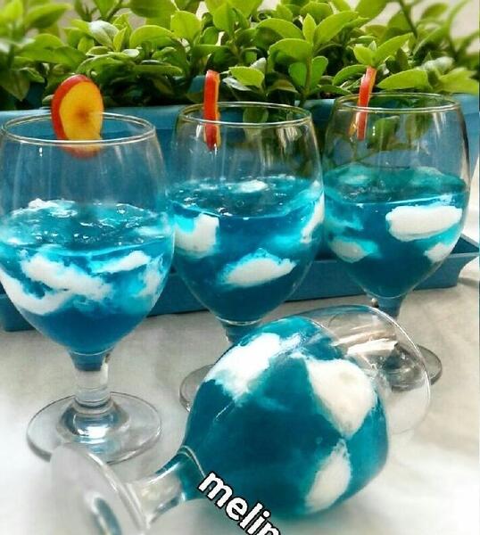 عکس ژله آسمان ابری