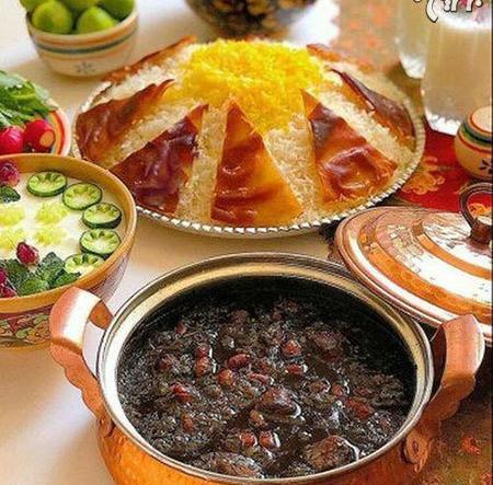 عکس غذای شب عید