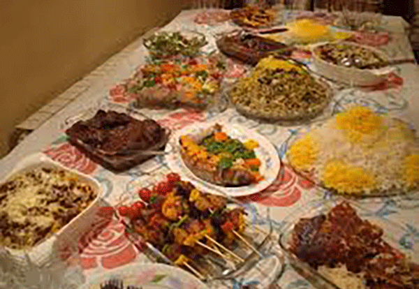 عکس غذای شب عید