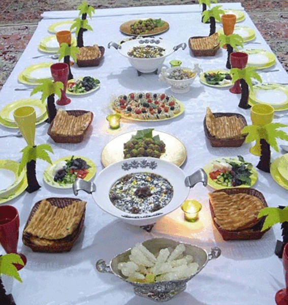 عکس غذای شب عید