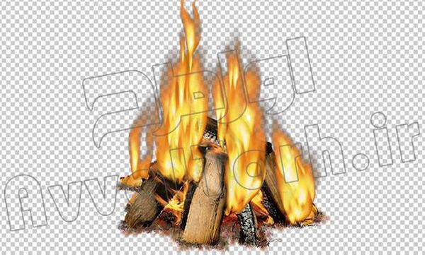 عکس آتش هیزمی