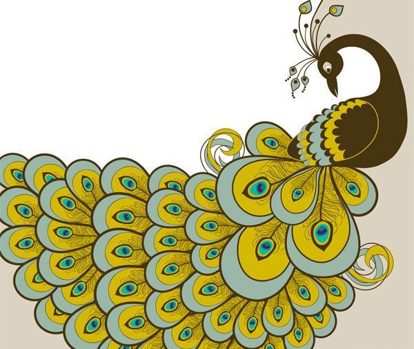 عکس طاووس گرافیکی