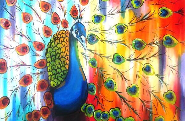 عکس طاووس گرافیکی