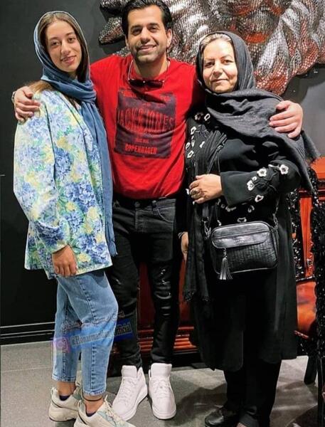 عکس رضا بهرام و همسرش