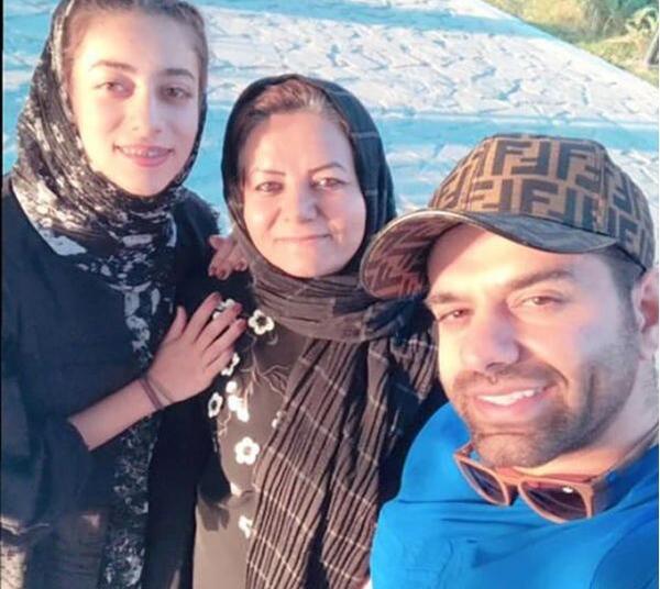 عکس رضا بهرام و همسرش
