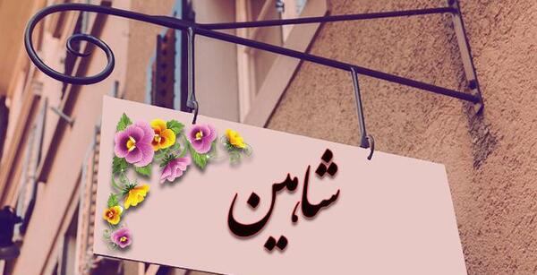 عکس نوشته از اسم شاهین