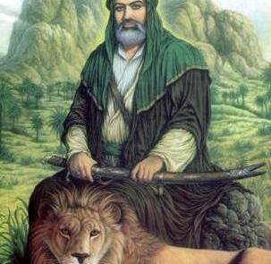 عکس حضرت علی با شیر