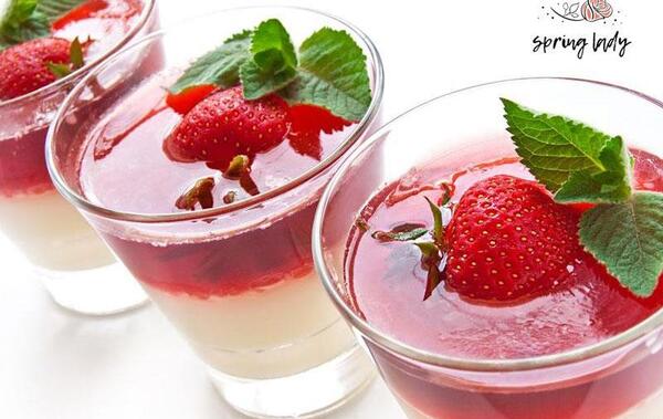 عکس ژله بستنی توت فرنگی