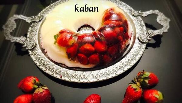 عکس ژله بستنی توت فرنگی