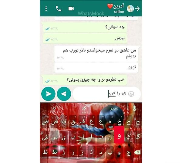 عکس چت مرینت و آدرین
