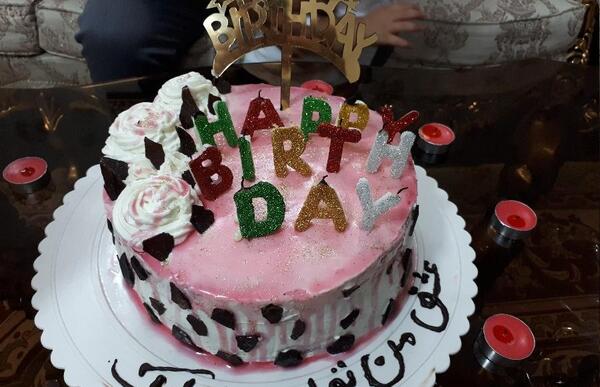عکس کیک همسرم تولدت مبارک