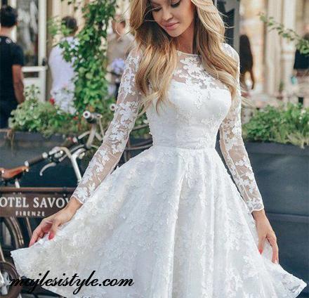 عکس لباس مجلسی دخترانه سفید