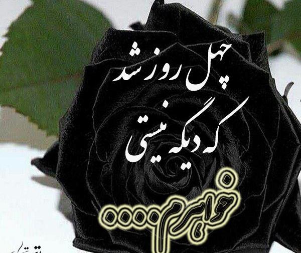 عکس نوشته چهلمین روز درگذشت خاله