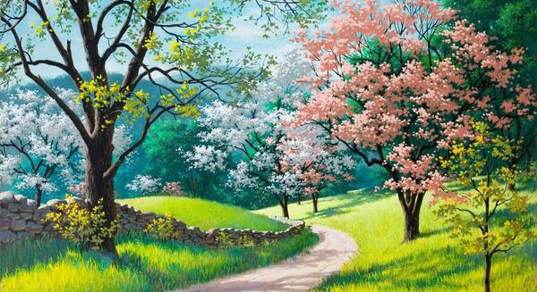 عکس نقاشی طبیعت برای پروفایل