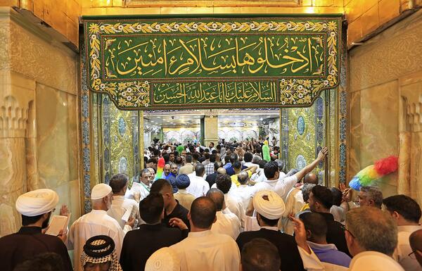 عکس ورودی ضریح امام حسین