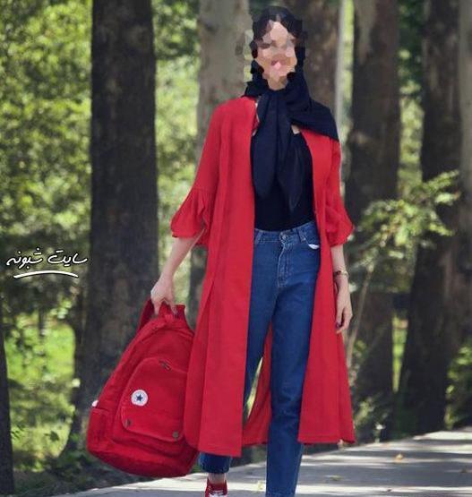 عکس مدل مانتو جدید زنانه جلو بسته