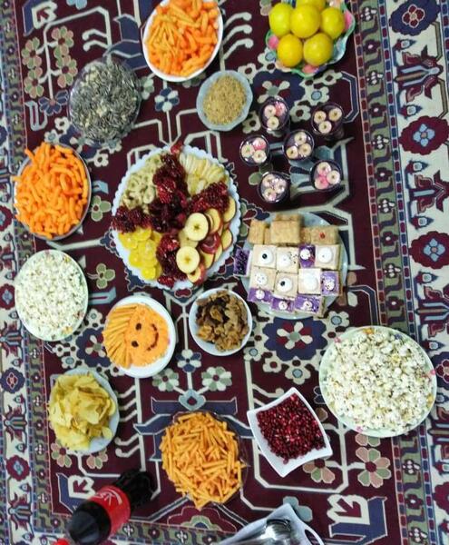 عکس شب یلدا غذا