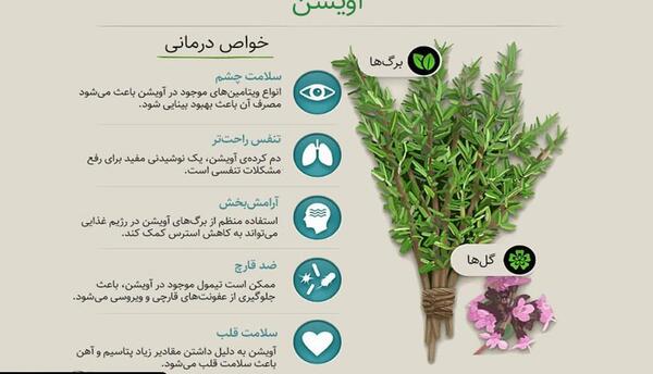 عکس نوشته اسم آویشن