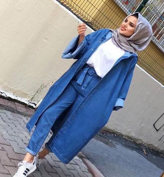 عکس مانتو لی با شلوار لی