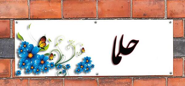 عکس نوشته های اسم حلما