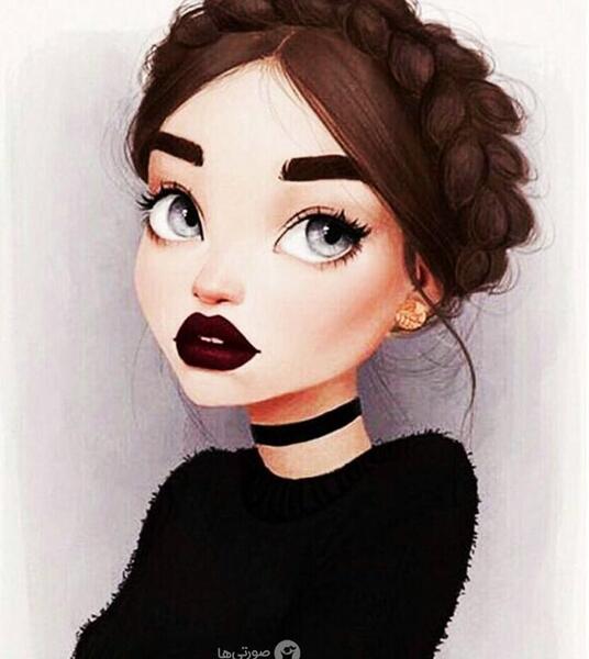 عکس دخترونه پروفایل نقاشی