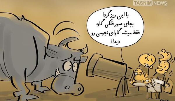 عکس گاو کاریکاتور