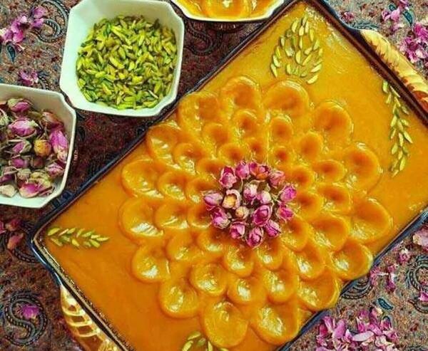 عکس حلوا زرد