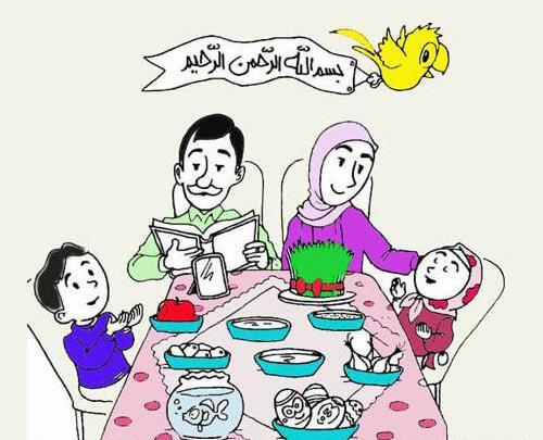 عکس هایی از سفره هفت سین کارتونی