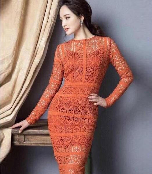عکس لباس مجلسی زنانه نارنجی
