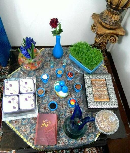 عکس از سفره هفت سین فیک