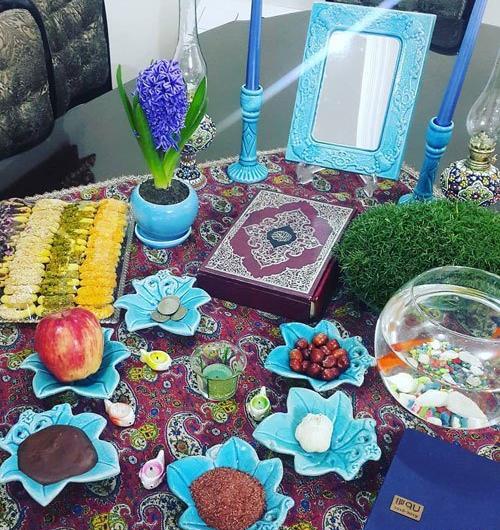 عکس از سفره هفت سین فیک
