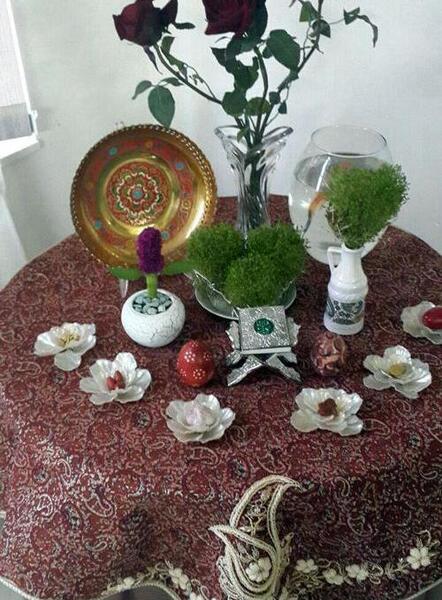 عکس از سفره هفت سین فیک