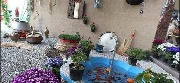 عکس هفت سین در باغ