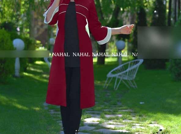 عکس مانتو جدید زرشکی