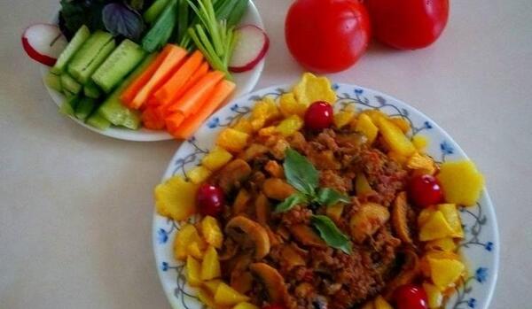 عکس غذا قارچ
