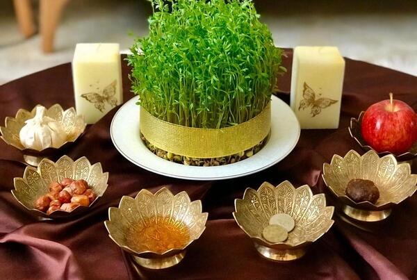 عکس سفره هفت سین امین حیایی