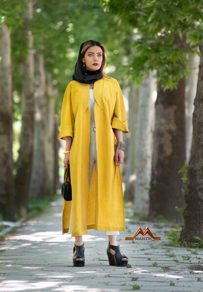 عکس مدل مانتو دخترانه آستین کیمونو