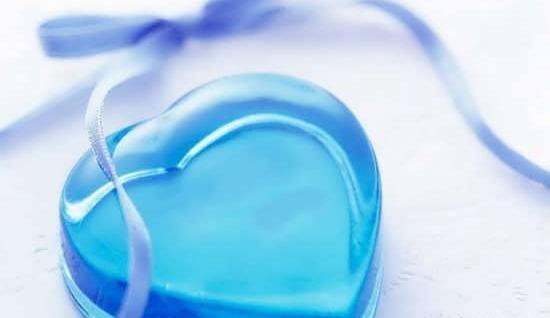عکس نوشته قلب آبی