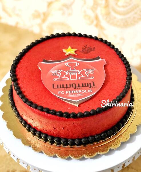 عکس کیک تولد پسرانه نوجوان پرسپولیس