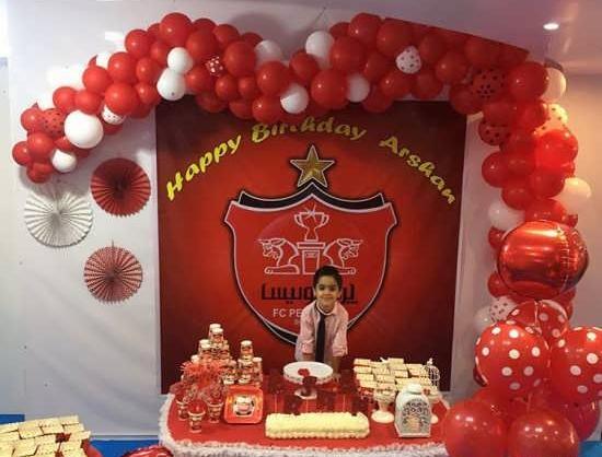عکس کیک تولد پسرانه نوجوان پرسپولیس