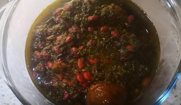 عکس قورمه سبزی سوخته