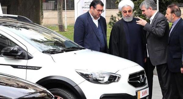 عکس ماشین حسن روحانی