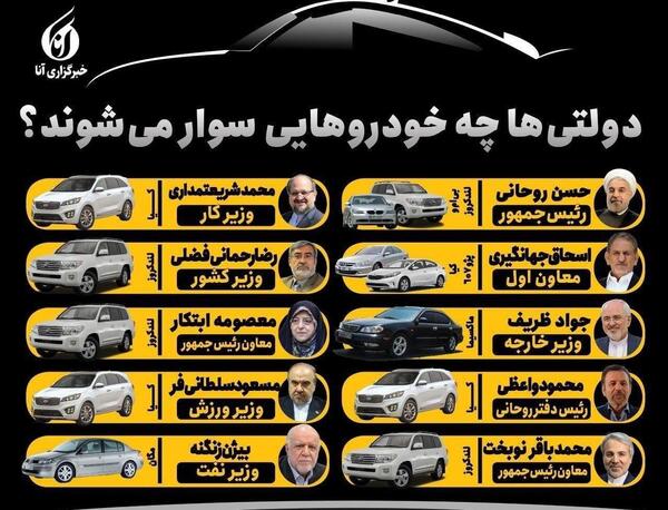 عکس ماشین حسن روحانی